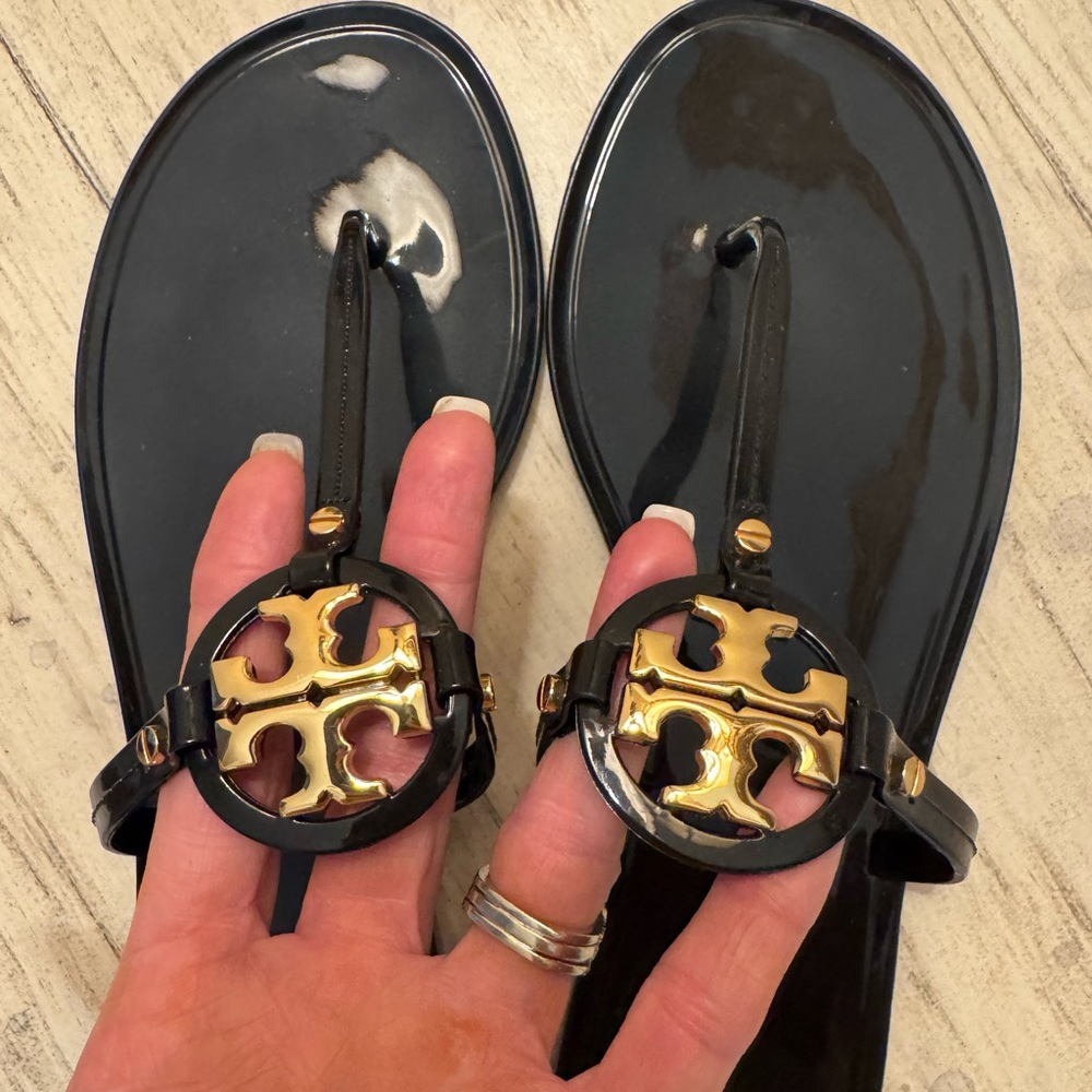 Tory Burch Mini Miller Jelly Sandals Size 10 - Picture 5 of 7